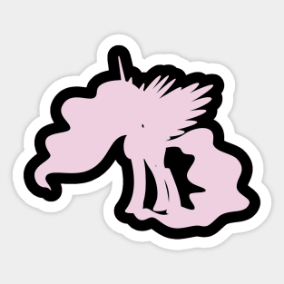 Princess Celestia Silhouette Sticker